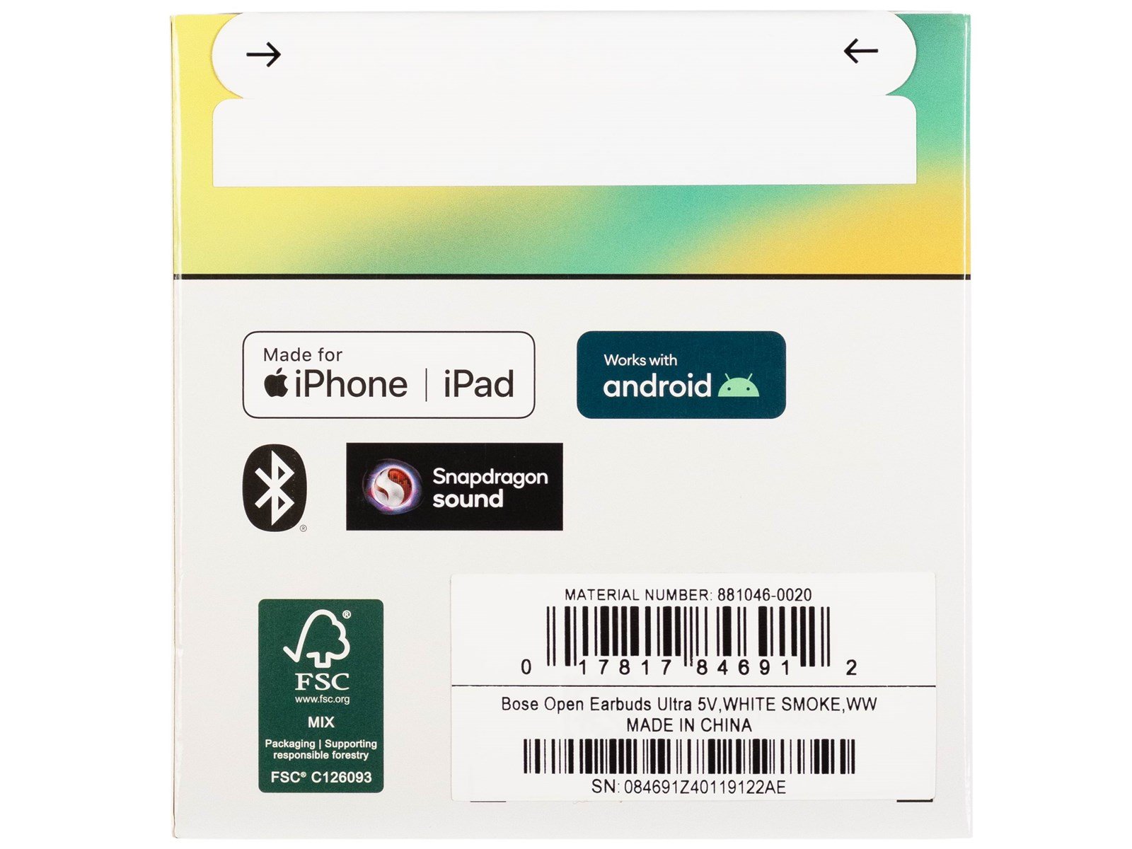 Bose Ultra Open Earbuds - White Bose Ultra Open Earbuds - White